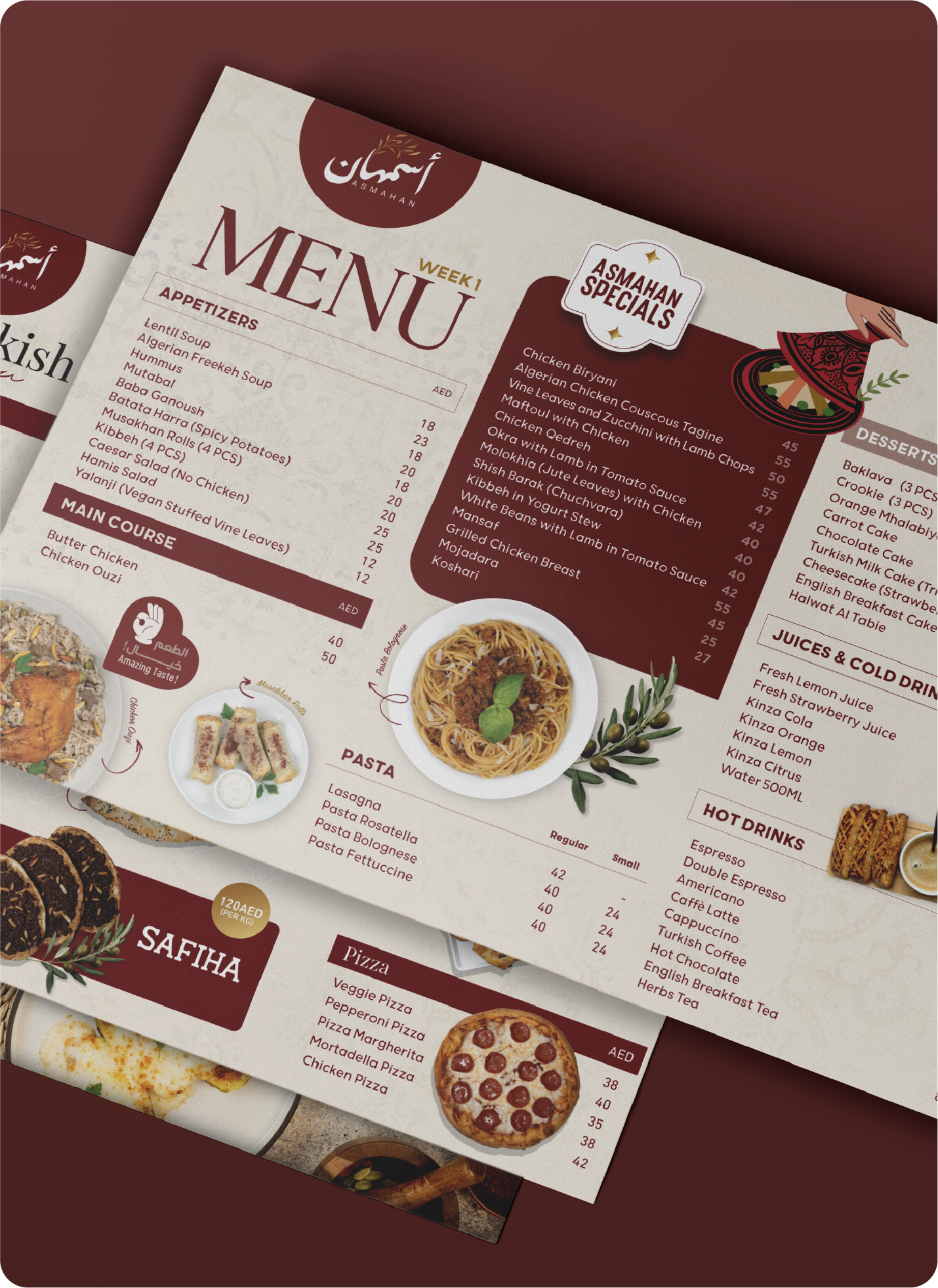 Asmahan Menus